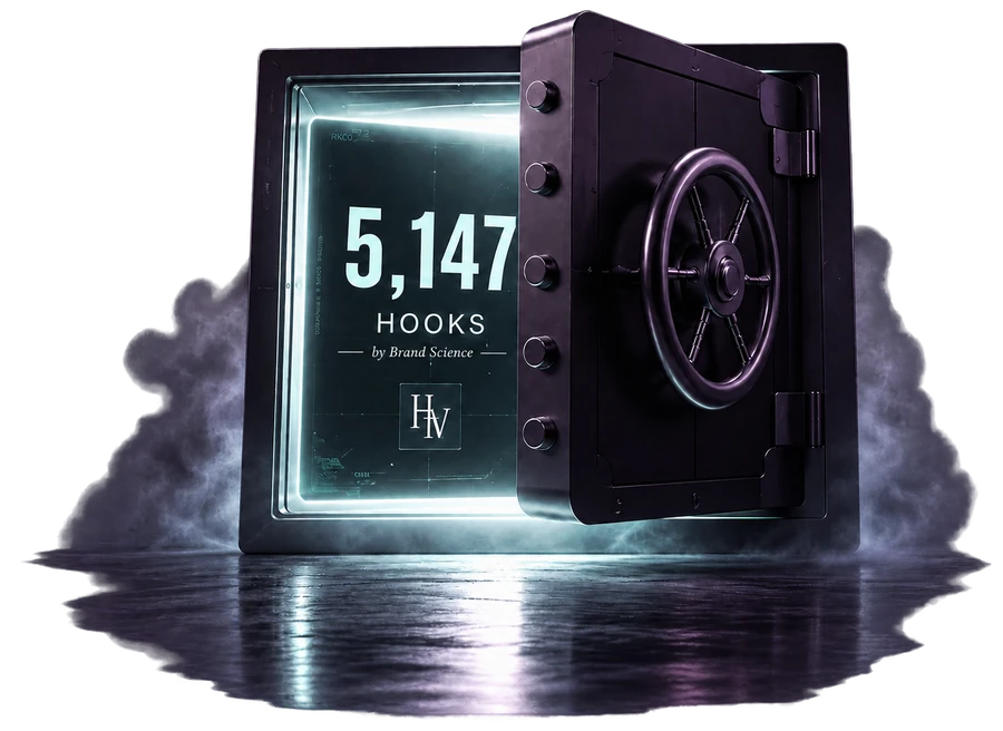 An open steel vault glowing with the number 5,147 hooks inside.